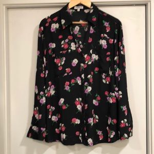 Express floral original fit Portofino blouse xl
